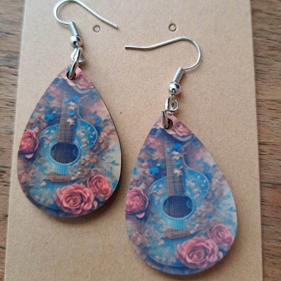 Trendy teardrop earrings - Picture 5 of 9